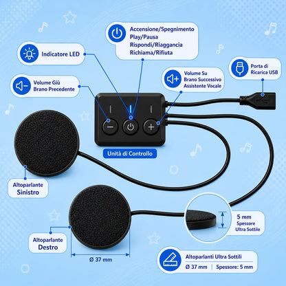 Movio® Cuffie per Dormire Bambini – Wireless, Morbide e Confortevoli